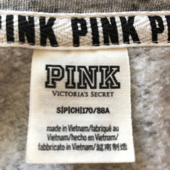 PINK Gray Pullover Sweatshirt - Picture 5 of 5